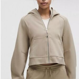 Lululemon Scuba Oversized Full-Zip Hoodie Sheer Oak Fleece nwot Size xl/xxl